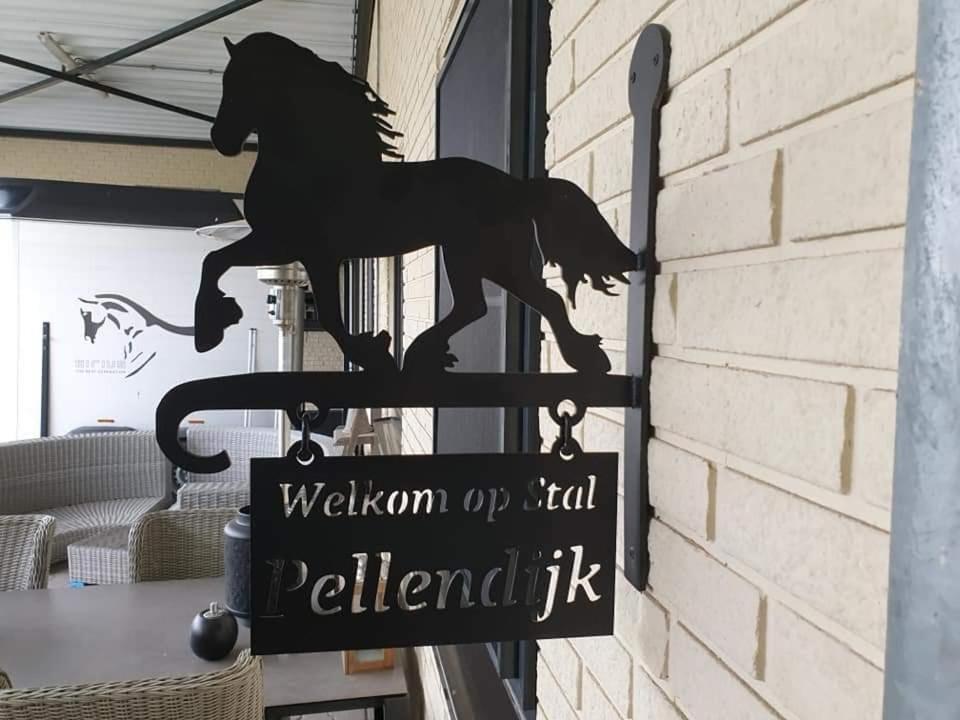 Luxe Gastenkamer Met Living En Keuken Bij Friezen Paarden Stal Pellendijk Westendorp Екстериор снимка